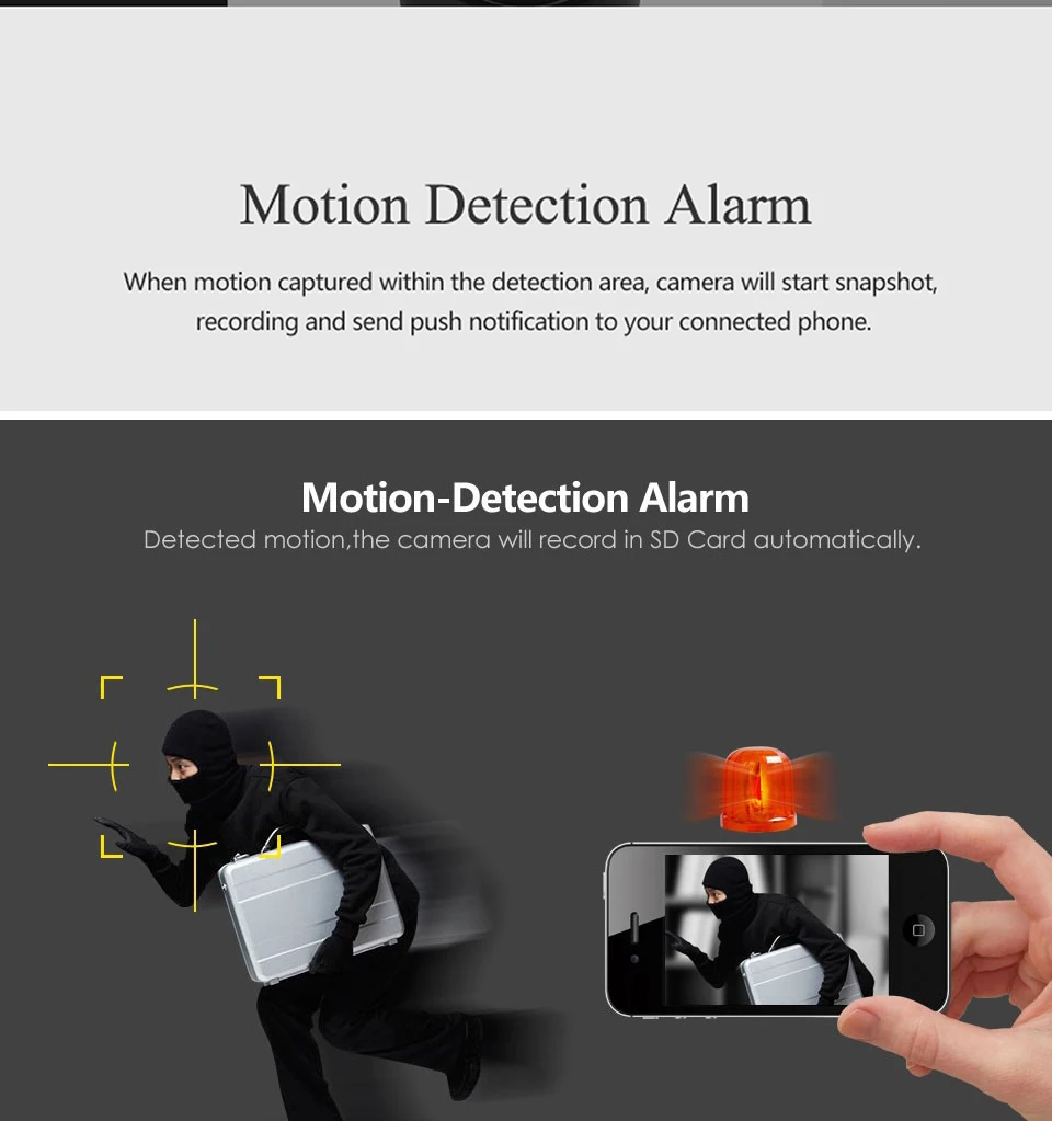 motion detection baby camera