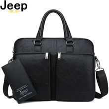 Мужской деловой портфель jeep buluo, оранжевый брендовый портфель для путешествий, сумка для ноутбука 14", сумка для офиса с ремнем через плечо, все сезоны
