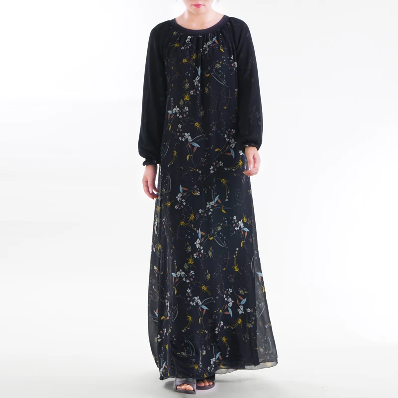 Женское двустороннее платье женское мусульманское Caftan Marocain Vestidos Ki|Мусульманская