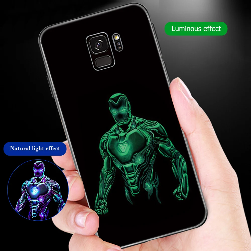 ciciber Marvel iron Man for Samsung Note 9 8 Case Back Cover Galaxy S10e S10 S9 S8 Plus S9+ S10+ S8+ Glass Cases |