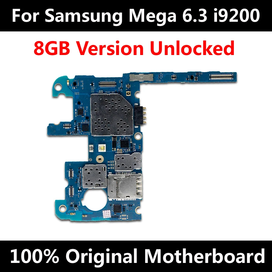 For Samsung Mega 6.3 i9200 8GB Original Phone Motherboard Factory