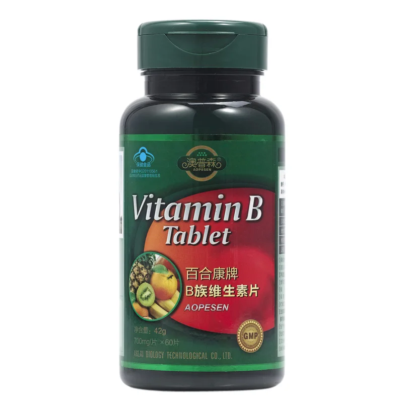 Чистый натуральный Мультивитамин B для взрослых VB, витамин B1 B2 B6 B12 использование для снятия усталости пищеварение Предотвращение выпадения волос уход за волосами