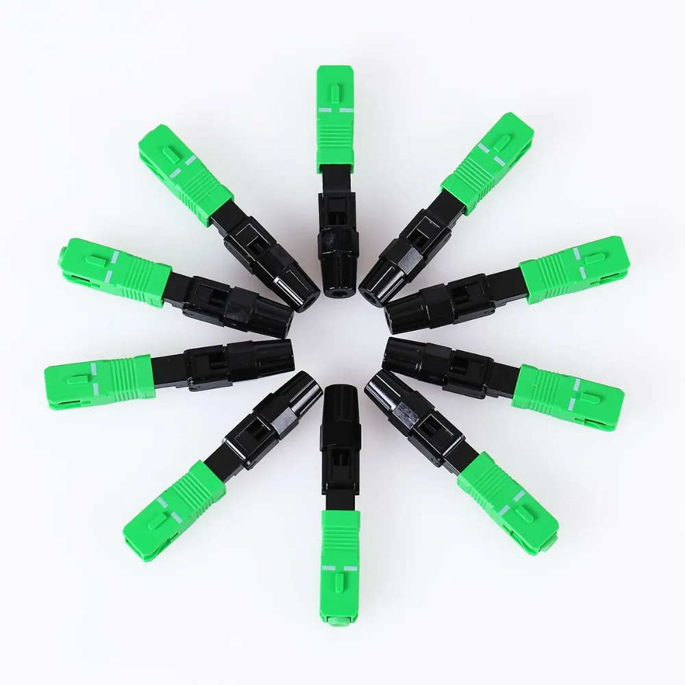 bilder für 10 teile/los großhandel SC APC Schnelle Stecker/optische schnellverbinder bilder für 10 teile/los großhandel SC APC Schnelle Stecker/optische schnellverbinder