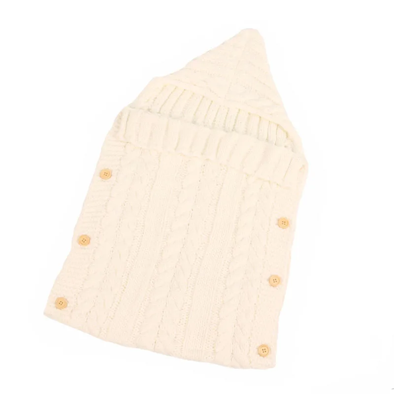 Baby Swaddle Wrap Warm Wool Crochet Knitted Newborn Infant Sleeping Bag Baby Swaddling Blanket Sleep Bags (6)