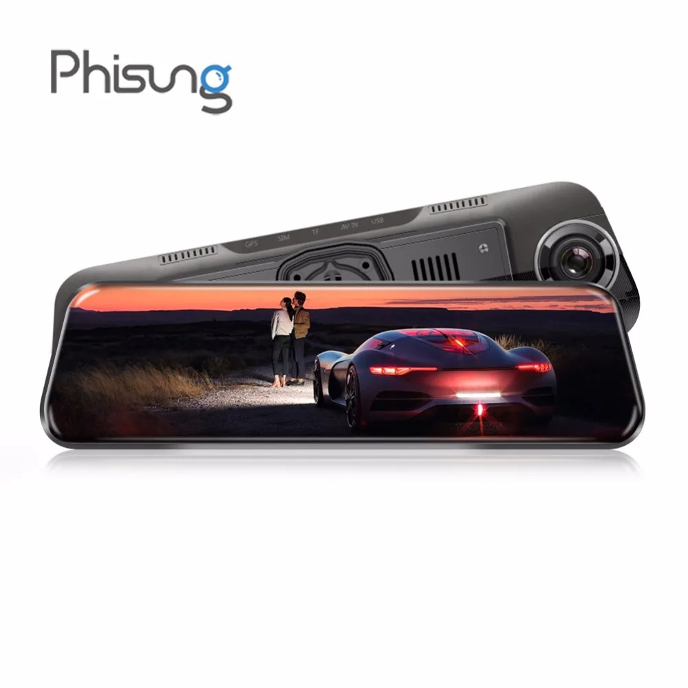 

Phisung H50 Car DVR Camera Auto 9.35 Inch Rearview Mirror Dual Lens Car DVR Cameras Full HD DVRs Registrator Dash Camera Corder