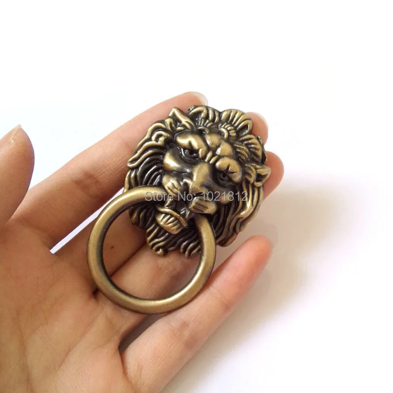 

10pcs Antique Bronze Lion Head Cabinet Handles Knob Drawer Pull Closet Drawer Door Hardware Kitchen Pull