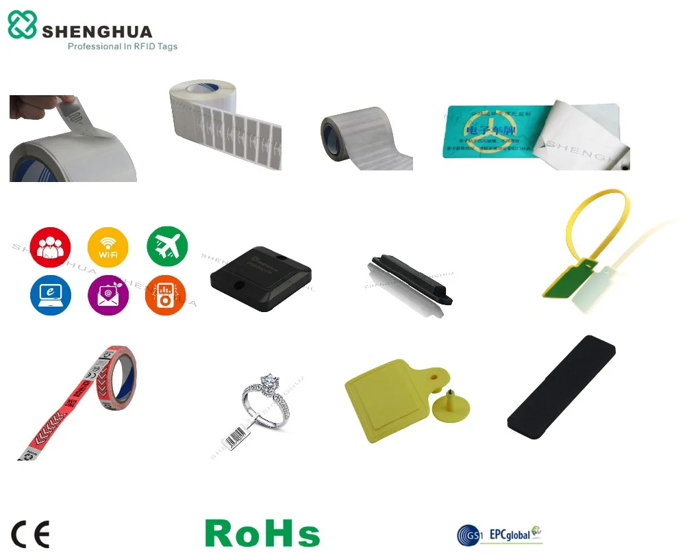 50 шт. самоклеящиеся RFID этикетки Alien H3| |