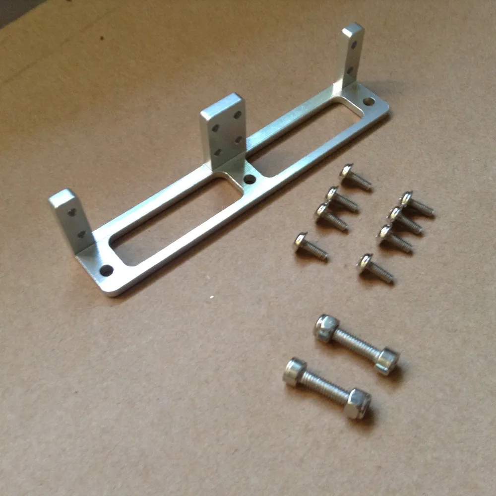 RC Boats Models Spare Parts Metal Double Servo Supporter Aluminum Alloy Servo Bracket/Mount/Seat Suitable for 3003 MG995 Servo RC Boats Models Spare Parts Metal Double Servo Supporter Aluminum Alloy Servo Bracket/Mount/Seat Suitable for 3003 MG995 Servo