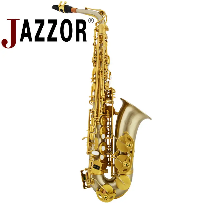 JAZZOR JYAS 610 professional EVA white copper Alto saxophone white copper body wind instruments