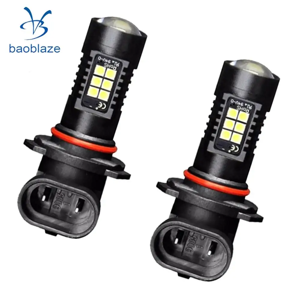 2pcs H10 21SMD Car LED White Fog Driving Light Bulbs Lamp DRL DC 12V-28V
