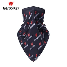 HEROBIKER Motorcycle Triangle Headband Motorbike Mask Bandana Breathable Face Neck Scarf Headgear