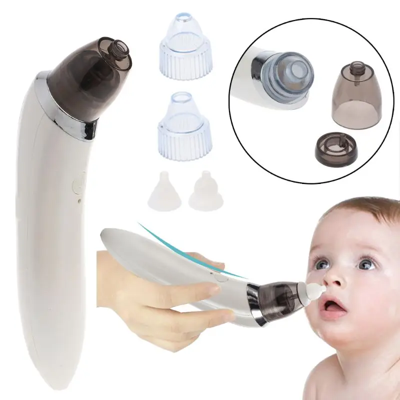 2 in 1 Blackhead Remover Skin Care Baby Nasal Aspirator Electric Safe Hygienic Nose Cleaner Oral Snot Sucker For Newborns