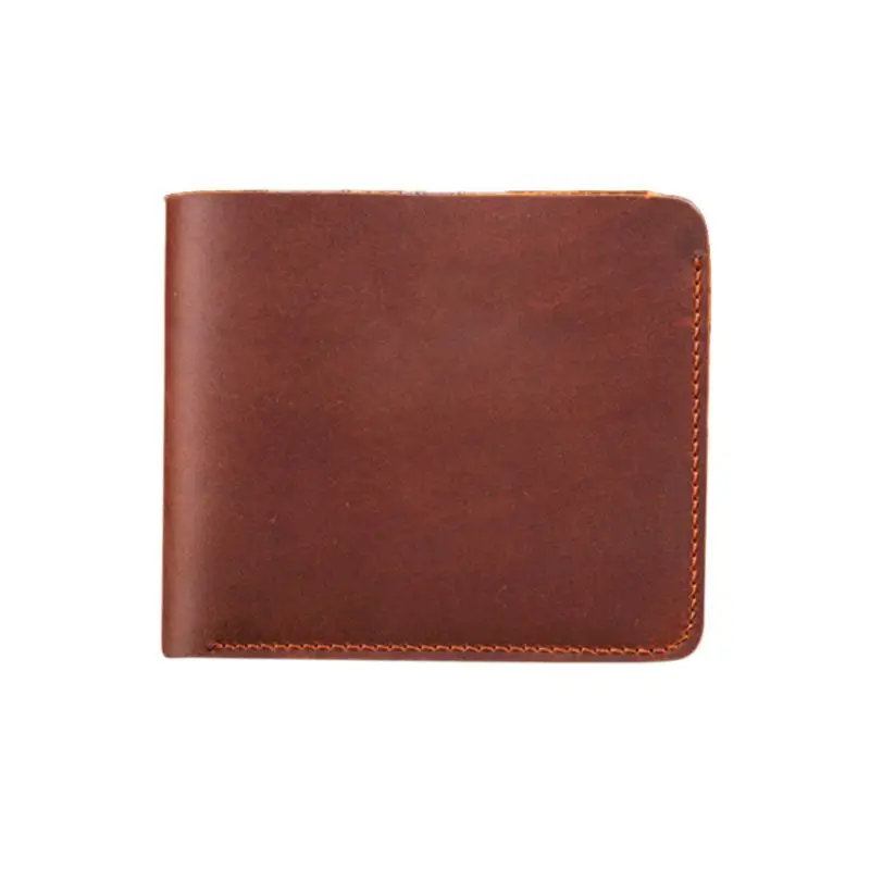 Мужской деловой кошелек из натуральной кожи, Карманный держатель для карт, двойной клатч - Цвет: 02