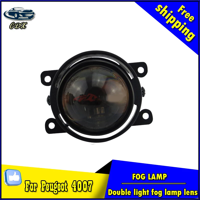 

Car Styling HID Double light lens fog lamp for Peugeo 4007 2007-2012 E-MARK & DOT Authentication for foglight Accessories