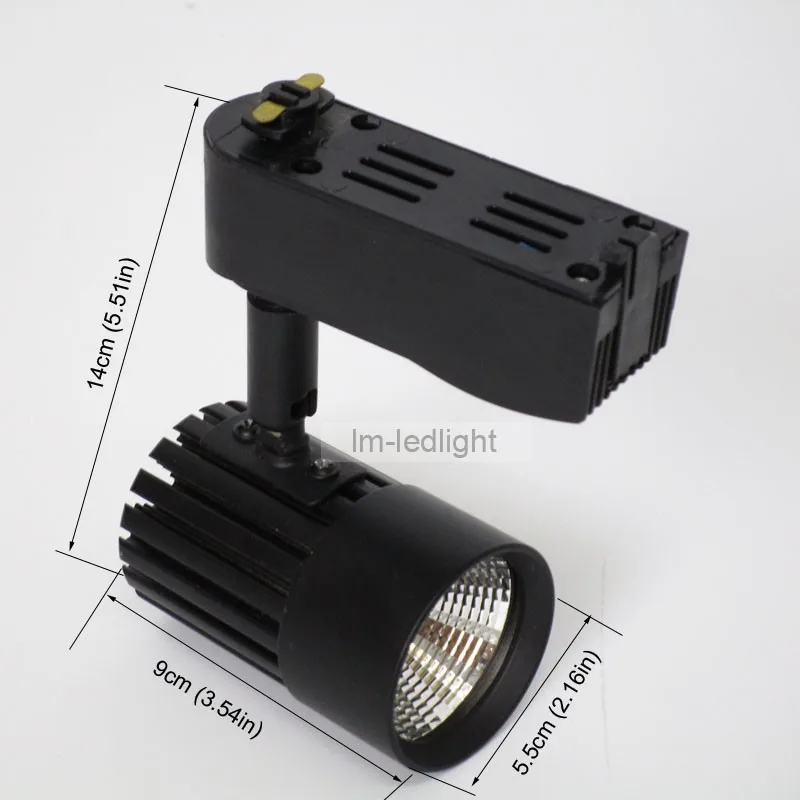 COB 7w led track light black (1)