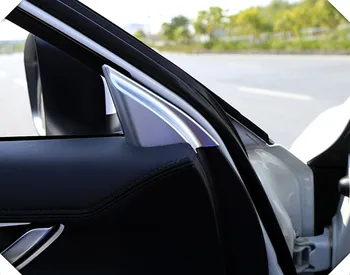 

Matte / carbon fiber style For Mazda CX-5 2017 2018 Inner Door A pillar Stereo Speaker Cover Trim car styling accessories