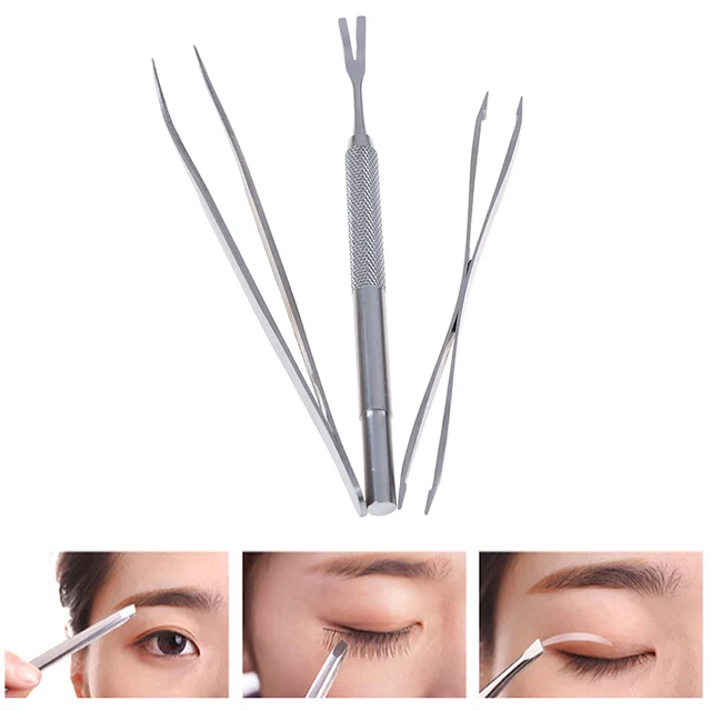 Best Price 3PCS/set Antistatic Tweezers Stainless Steel Eyebrow Tweezers Stainless Steel Hair Removal Makeup Tools Accessory Best Price 3PCS/set Antistatic Tweezers Stainless Steel Eyebrow Tweezers Stainless Steel Hair Removal Makeup Tools Accessory