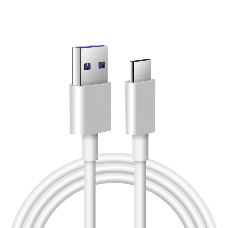 USB type c кабель 1/2/3M Кабель передачи данных 5A Быстрая зарядка кабель Original USB C Зарядное устройство кабель для xiaomi huawei телефон - Цвет: Белый