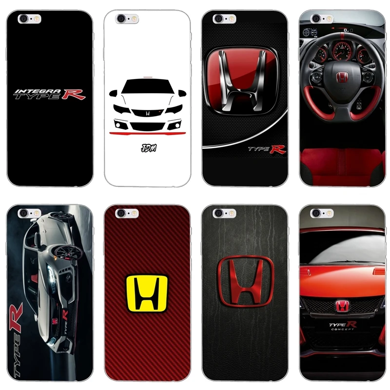 

Honda CIVIC Type R Logo For iPhone X XR XS Max 8 7 plus 6s 6 plus SE 5s 5c 5 4s 4 iPod Touch case Soft phone cover