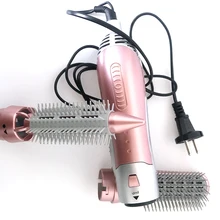 WenYi фен-машина 2 в 1 многофункциональные инструменты для укладки волос фен профессиональная завивка волос выпрямитель фен Расческа Щетка