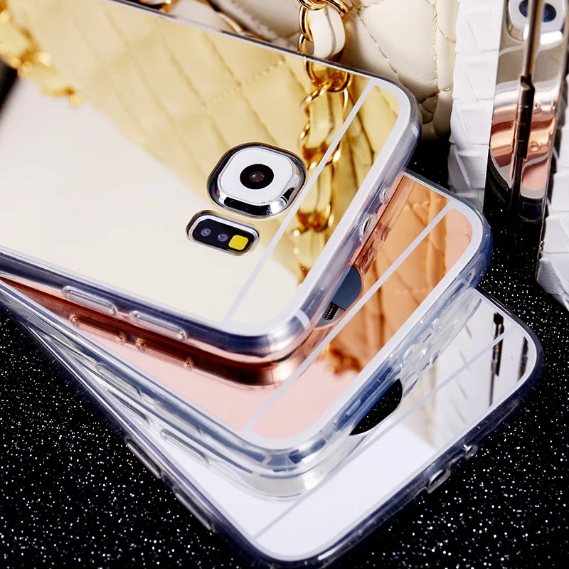 

Clear Silicon TPU Mirror Case For Samsung Galaxy S6 S6 Edge / S6 Edge Plus / S7 S7Edge Case Luxury Ultra Thin Cover