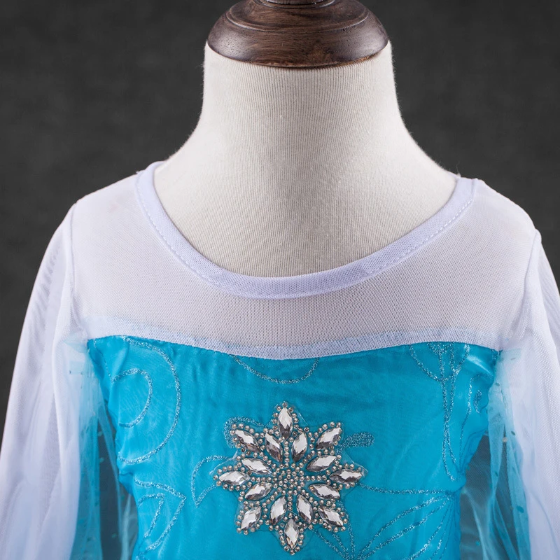 Платье Снежной Королевы Эльзы; карнавальный костюм; платья для девочек; платья принцессы Анны и Эльзы; аксессуары для волос; вечерние платья; Одежда для девочек