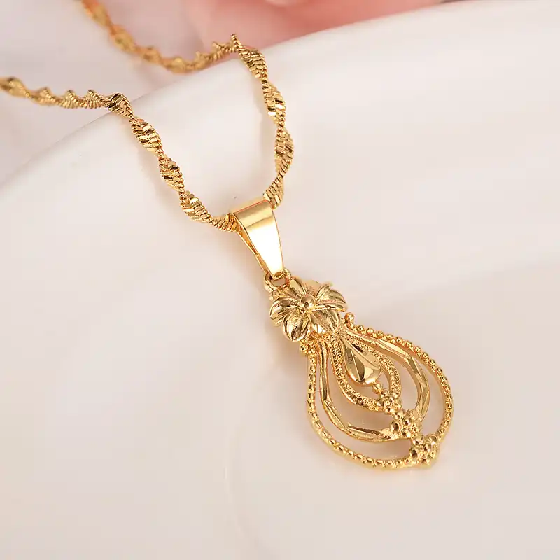 Gold Necklace Dubai Pendant Necklace 
