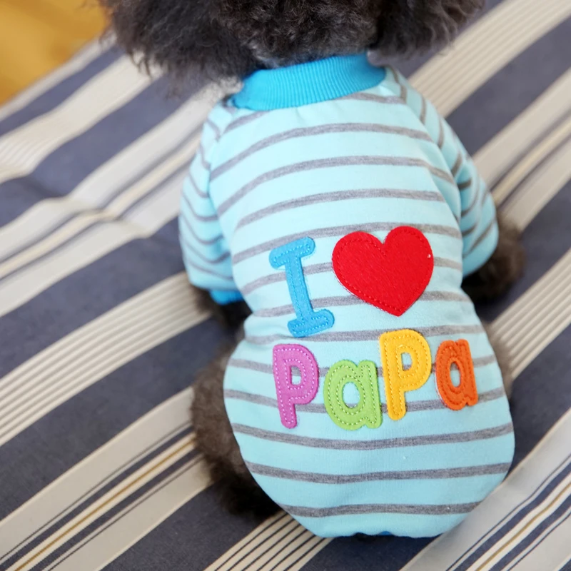 2018 Petcircle Fashion I love papa and mama  winter Pet Dog Clothes Clothing For Pet Small Large Dog Coat Winter Clothes Jackets