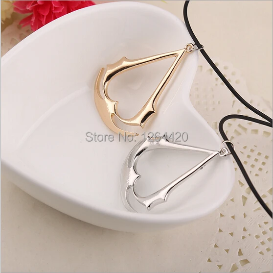 

Wholesale Animation Game Necklace Fashion Gold/Silver Plated Necklace Men Rope Necklace 20pcs/lot