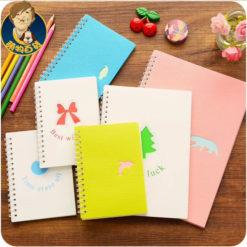 New 2017 Planner Notepad Cute Kawaii Candy Color 4pcs Notebook Diary