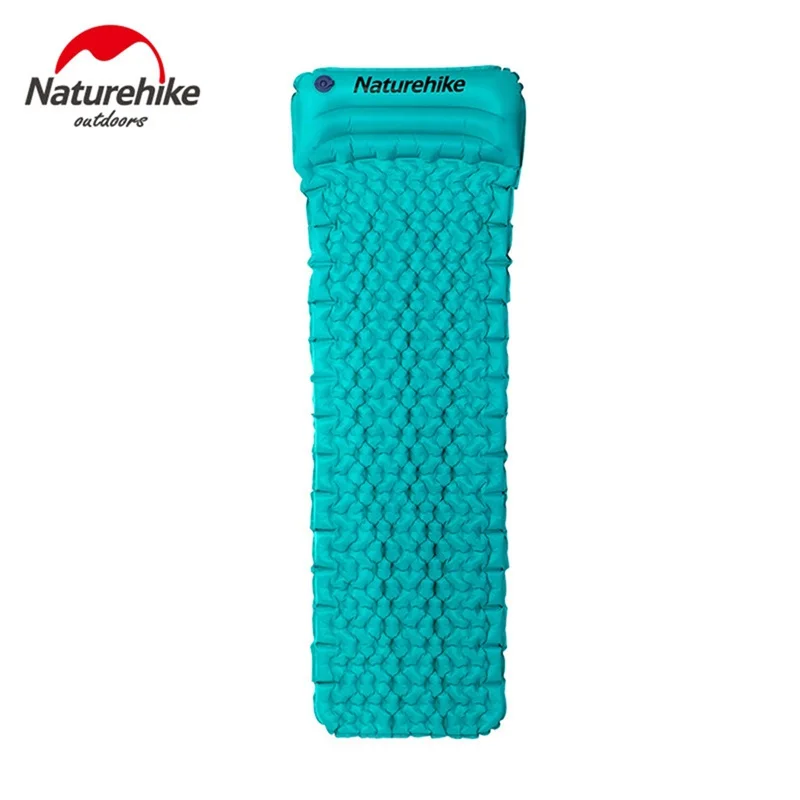 NatureHike Ultralight Sleep Pad Outdoor Moistureproof Camping Mat Air Inflatable Cushion Sleeping Bag Mat Pillow 3 Colors