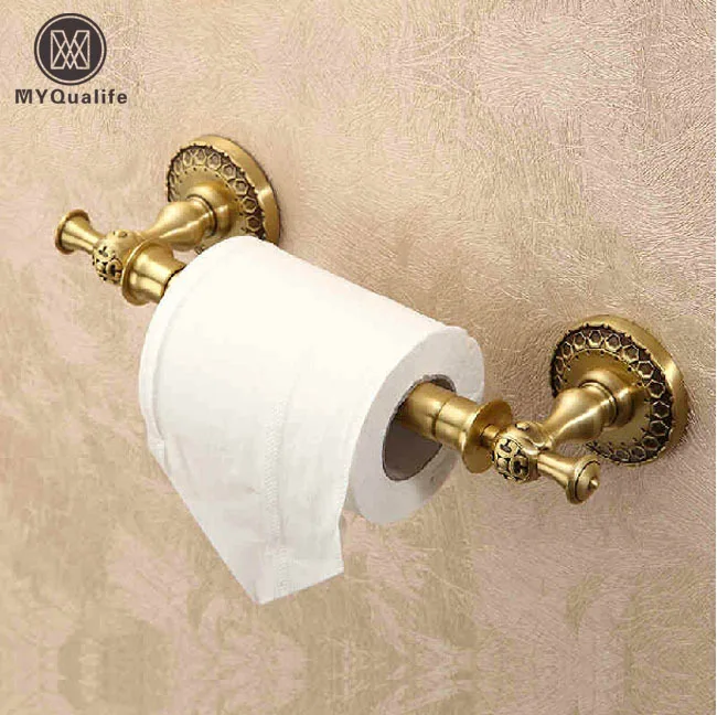Best Quality Brass Antique Toilet Pemegang Kertas Wall Mount 100 Brass