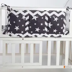 Детская кровать висит сумка для хранения хлопок новорожденных кроватки Организатор игрушка пеленки карман