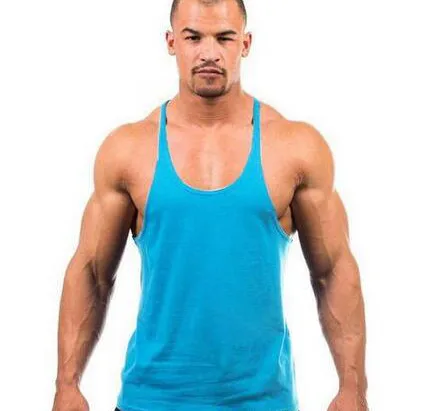 topos ginásio roupas de fitness masculino sólido