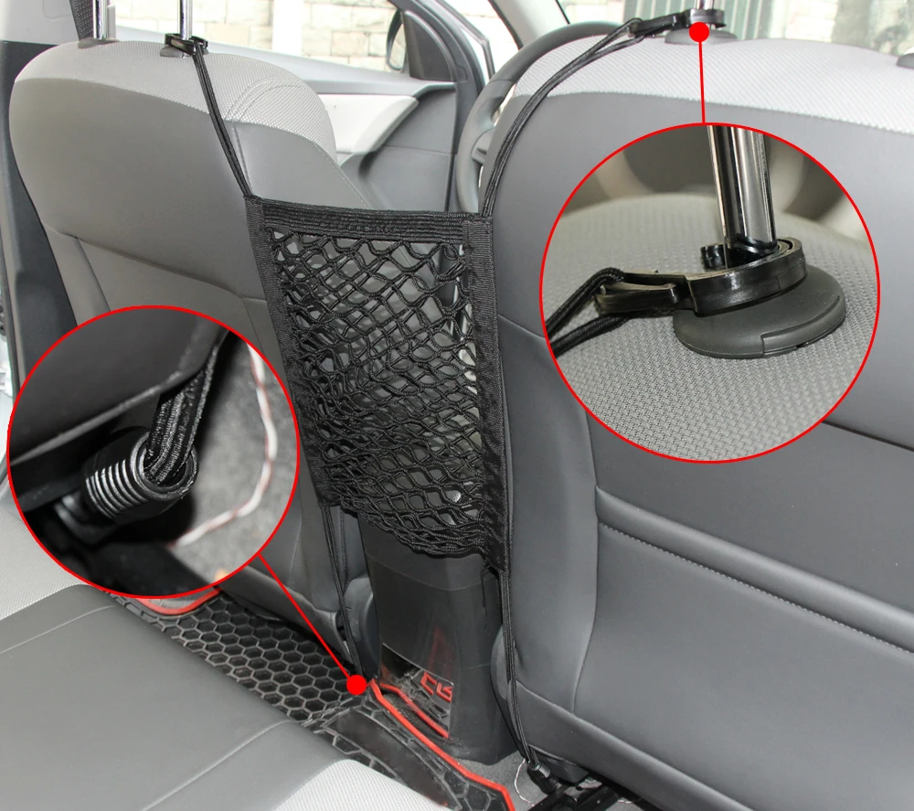 30x25 см универсальная Сетчатая Сумка для хранения на заднем сиденье автомобиля держатель для багажа карманная наклейка органайзер для багажника прочная волшебная лента аксессуары