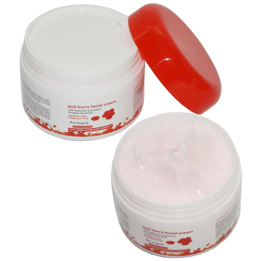 Goji Facial Cream With Hyaluronic Acid Paraben Free Fragrance Free Face Cream Anti-aging Anti Wrinkle Remove Spots 100g