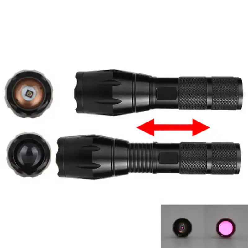 powerful led flashlight rechargeable LED Searchlight Tactical Flashlight T6 Spotlight torch flashlight 18650 fanatic #4S19 (9)