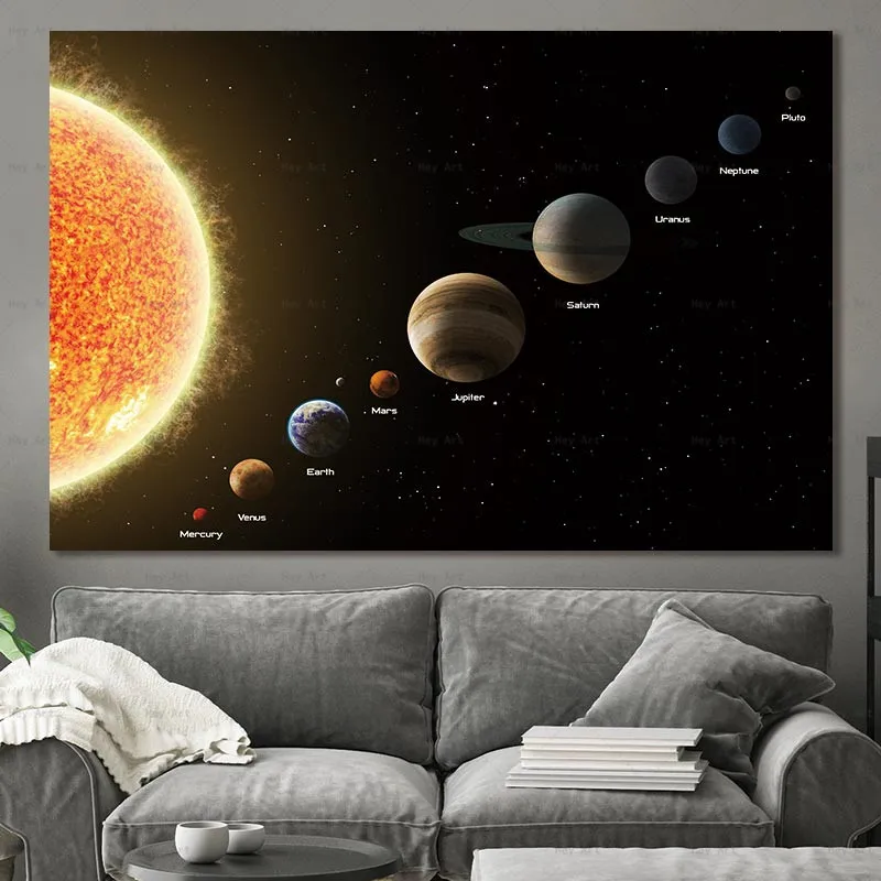 

Landscape Poster Wall art Picture Print Cosmic planet Canvas Paintings for Living Room Unframed Prints