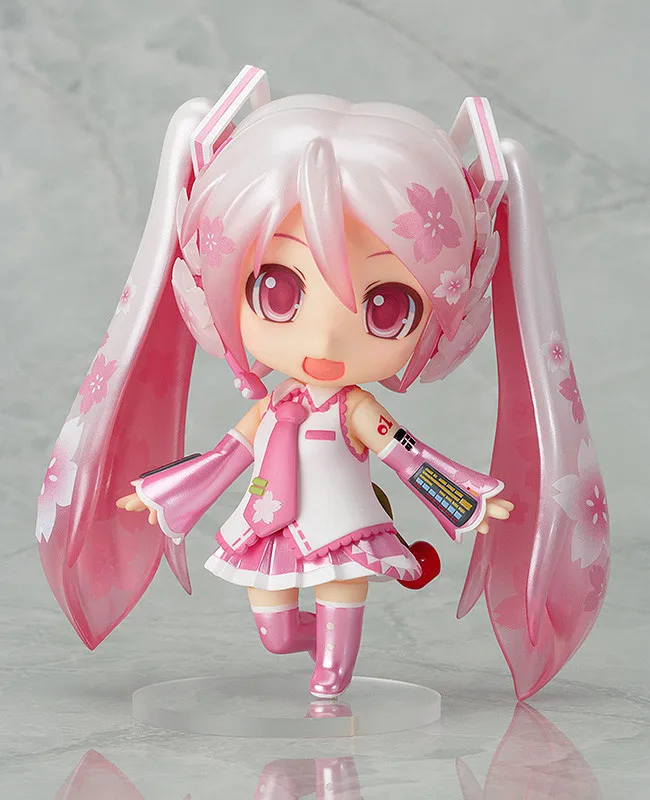 Anime Nendoroid 500# Hatsune Miku Sakura Miku PVC Action Figure Model new In Box