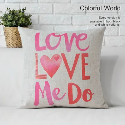 C 45x45cm Подарок на день Святого Валентина современные розовые Божья коровка целуются подушки для кресла сердце домашний декор подушка декоративные подушки - Цвет: C 45x45cm