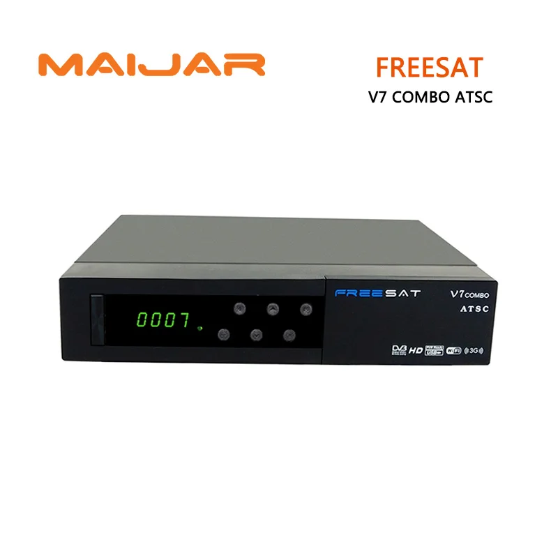 [Genuine] Freesat V7 combo ATSC digital satellite receivers 1080P Full  HD DVB-S2+ATSC Tv receiver support PowerVu,DRE  Biss key