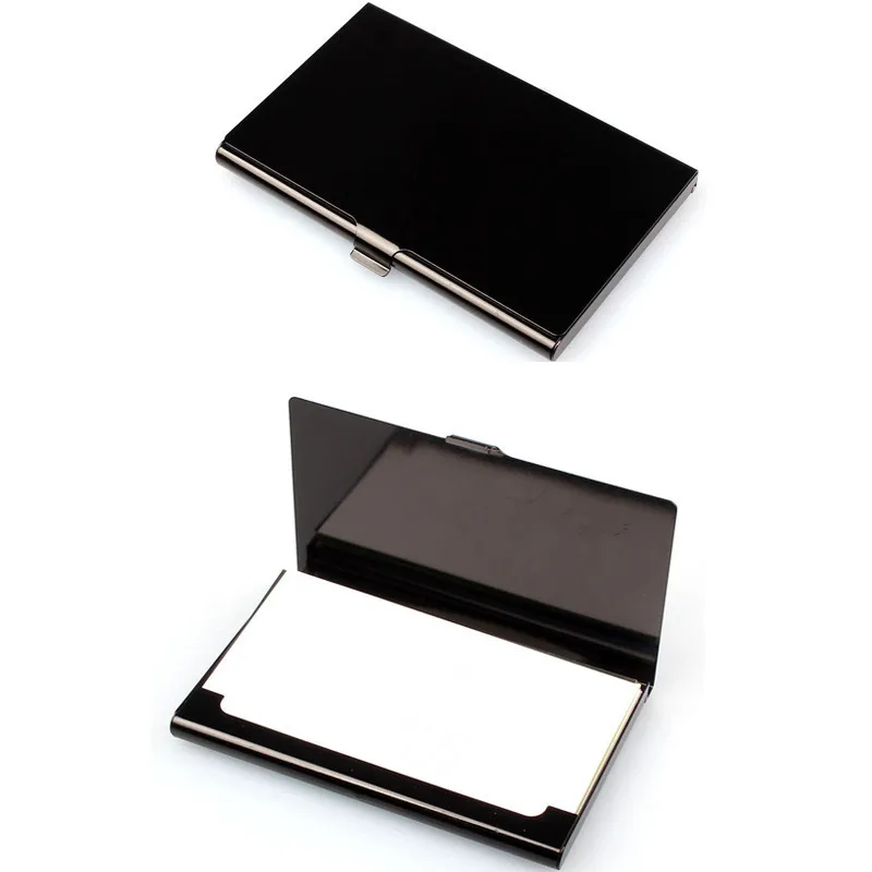 

Creative Aluminum Holder Metal Solid Box Cover Credit Business Card Wallet Pocket Business Card Holder