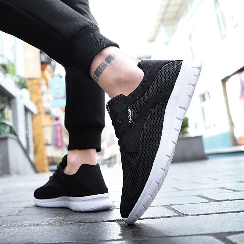 De Negro La Hombres Sudor Encaje Casuales gris Hombre Marca Verano Transpirable Comfort Moda Zapatos Absorbente 28 Ligero Calzado Nueva 67 Tamaño HIwPfP