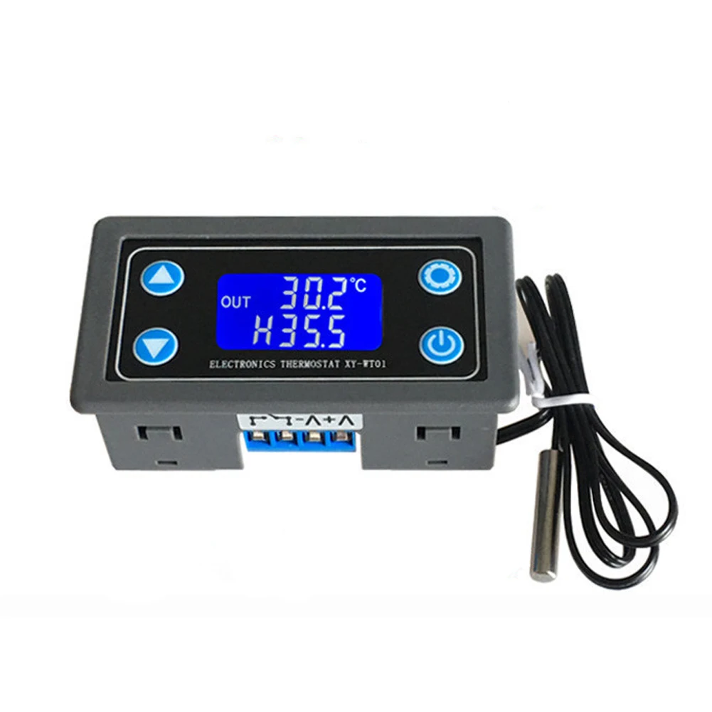 

LCD Display 12V 24V Thermal Smart Home Sensor Digital Temperature Controller Digital Thermostat 10A Powerful Professional