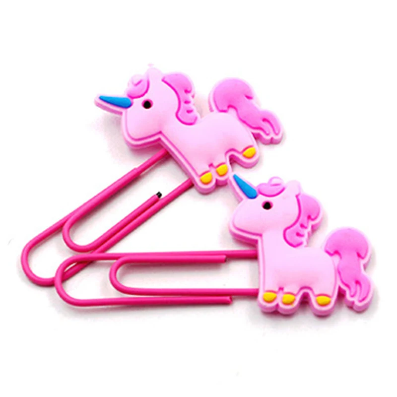 3 шт./компл. милые Креативные пони русалки Бумага зажим книга кавайи маркеры для детей подарок школьные канцелярские принадлежности для студентов