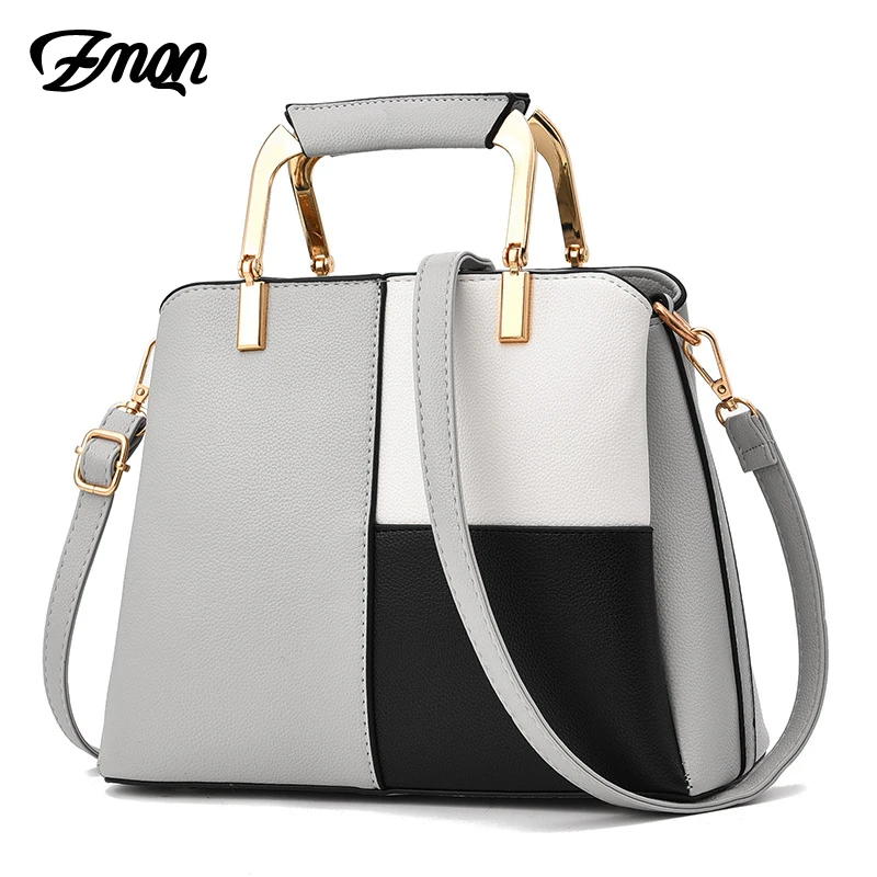 Bolsas de Couro Bolsa de Ombro para a Menina Zmqn Bolsa Feminina Famosa Marca Designer Verão Retalhos Feminino A726 2020