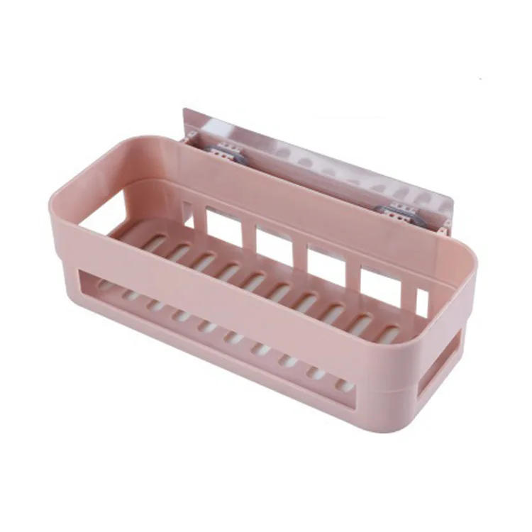 Pink Rectangle Mrosaa многофункциональная настенная угловая полка, кухонная стойка для хранения, держатель, подставка для шампуня, геля для душа, кружки, полки для ванной комнаты, Бесплатный перфоратор - Цвет: Pink Rectangle