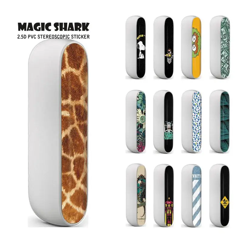 

Magic Shark Rick and Modi One Punch Man Iron Man Elmo Snoopy Dollar Leopard PVC Stereo Sticker Case for IQOS 3.0 3 067-084