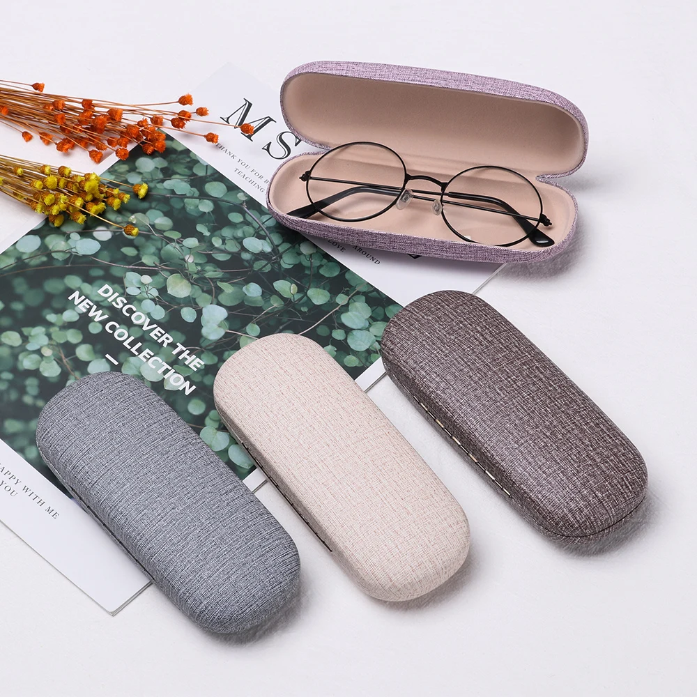 

2019 Pretty Men Women Kids Leather Eye Glasses Hard Shell Protector Reading Eyewear Case Sunglasses Box Case
