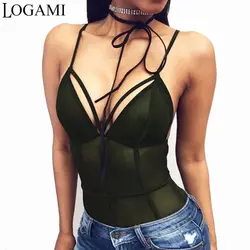 Logami mesh sheer Одна деталь прозрачный Средства ухода за кожей костюм Для женщин Sexy V Средства ухода за кожей Шеи Средства ухода за кожей Femmes